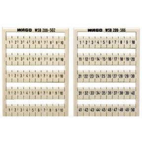 Ramka z oznacznikami 10x A1, A1, A2, A2, 12, 11, 11, 14 209-601 /5szt./ WAGO (209-601)